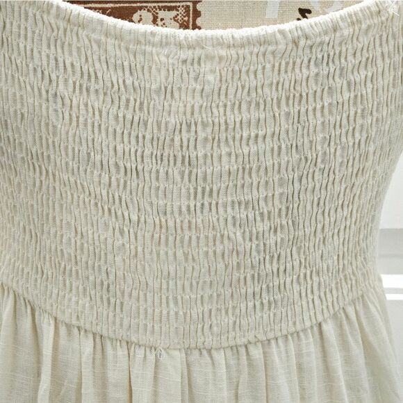 🌷Umgee, Adorable Mini Dress in cream color. NWT-Sizes S,M, L☀️ - Picture 8 of 8